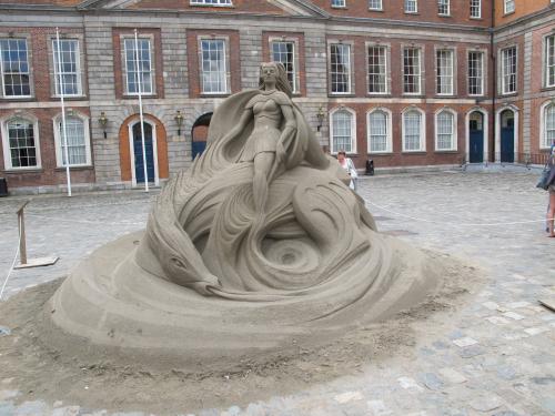 выставка песочных фигур в замке Дублина